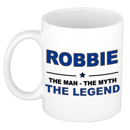 Robbie The man, The myth the legend collega kado mokken/bekers 300 ml