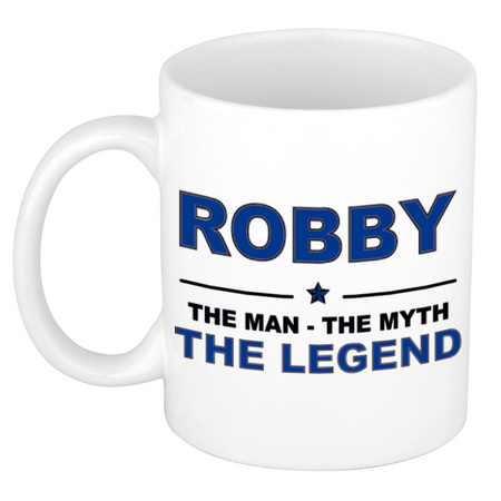 Robby The man, The myth the legend collega kado mokken/bekers 300 ml