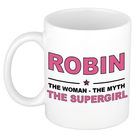 Robin The woman, The myth the supergirl collega kado mokken/bekers 300 ml