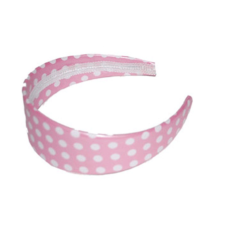 Rock n Roll hair band pink with dots