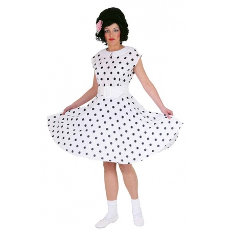 Fifties rock and roll dress white