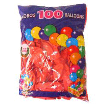Rode feest ballonnen 100 stuks