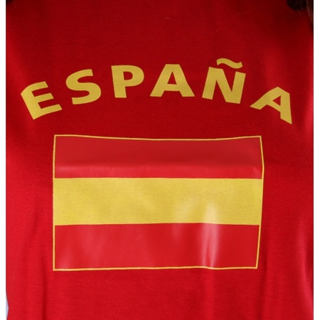 Mouwloze shirts met vlag van Spanje dames