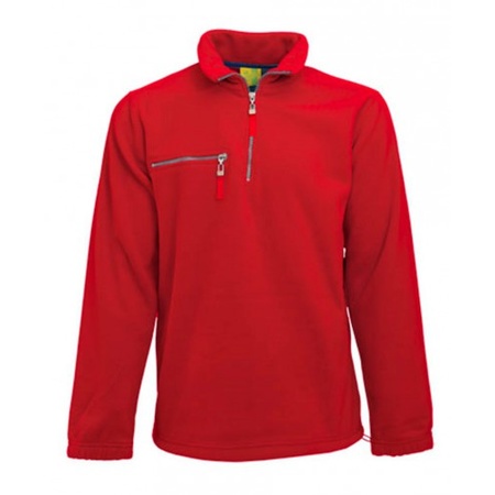 Red fleece sweater for adults