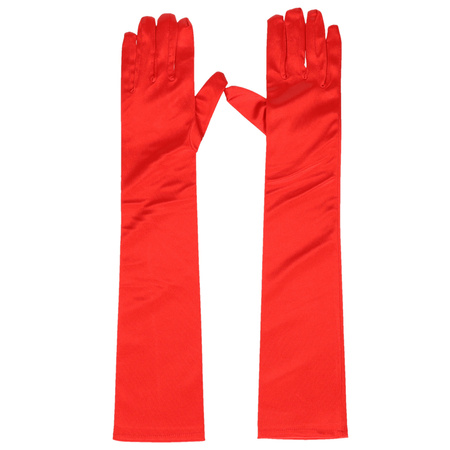 Rode handschoenen gala