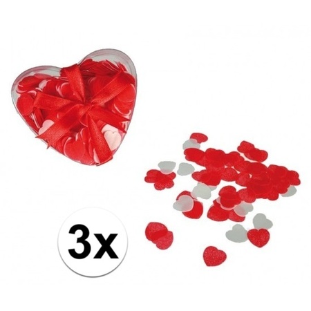 Red hearts bath confetti 60 grams
