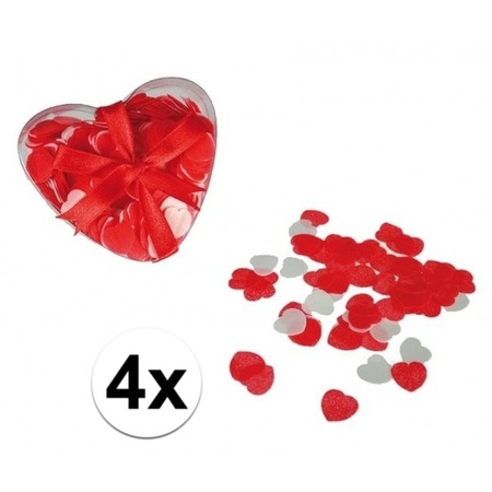 Red hearts bath confetti 80 grams