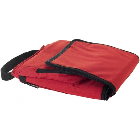 Red cooler bag with front pocket