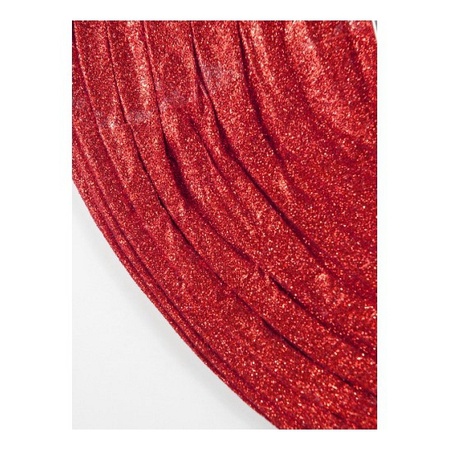 Sparkle paper lantarn red 25 cm
