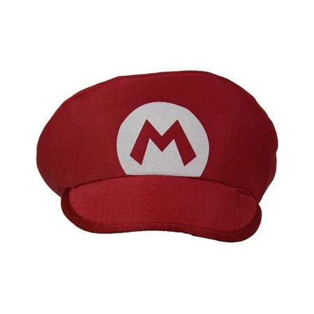 Rode Mario verkleed pet/hoed