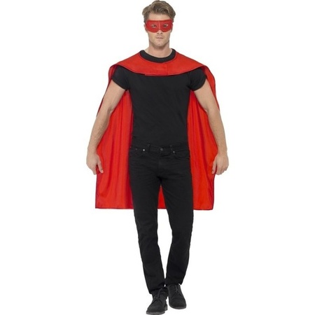 Red cape with eyemask