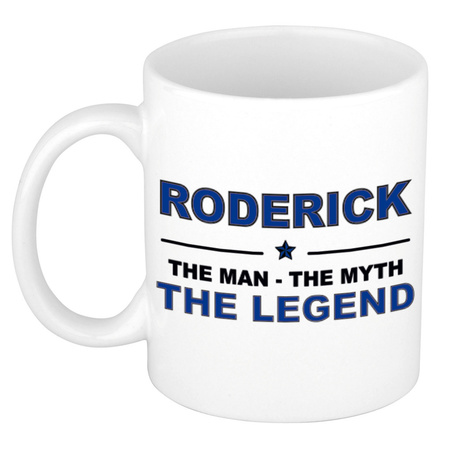 Roderick The man, The myth the legend name mug 300 ml