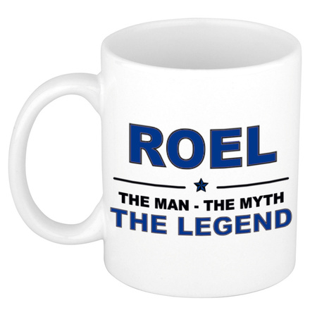 Roel The man, The myth the legend collega kado mokken/bekers 300 ml