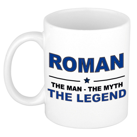 Roman The man, The myth the legend collega kado mokken/bekers 300 ml