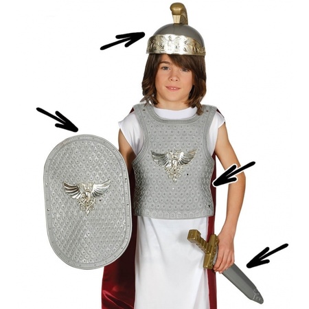 onszelf Uitgaand luister Jongens verkleedkleding, Romeinse ridder carnavalskostuum voor kinderen,  Feestartikelen-shop.nl