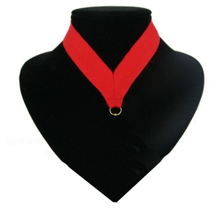 Red ribbon for a medal