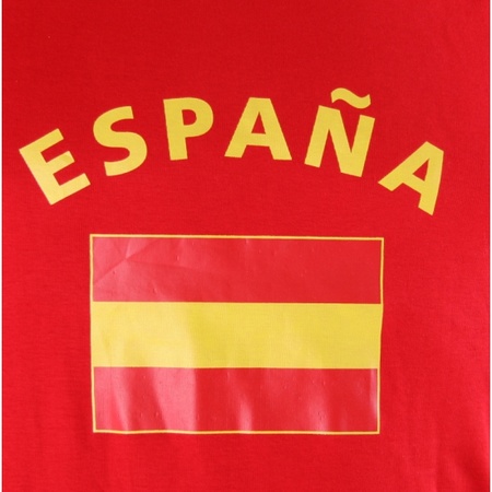 Mouwlose shirts met vlag van Spanje heren