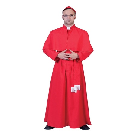 Rood feest kostuum kardinaal