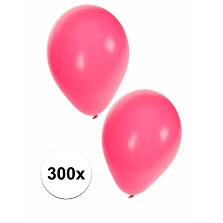 Pink balloons 300 pieces