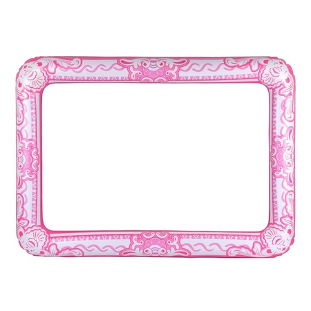 Photo prop inflatable picture frame pink 60 x 80 cm