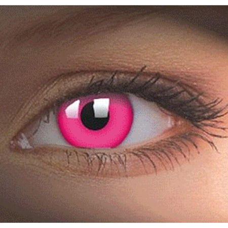 Pink UV party lenses