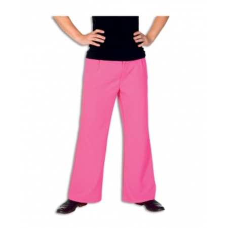 Pink costume trousers for men
