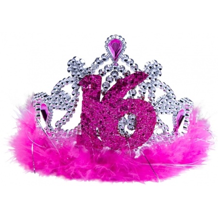 Roze sweet 16 tiara