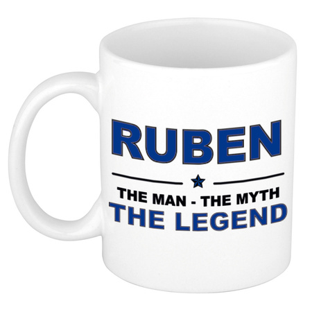 Ruben The man, The myth the legend collega kado mokken/bekers 300 ml