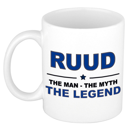 Ruud The man, The myth the legend collega kado mokken/bekers 300 ml