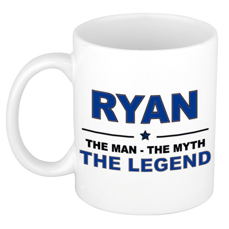 Ryan The man, The myth the legend collega kado mokken/bekers 300 ml