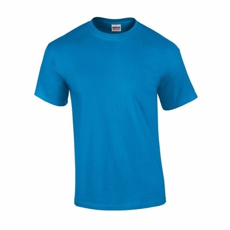 Sapphire blue cotton shirt for adults