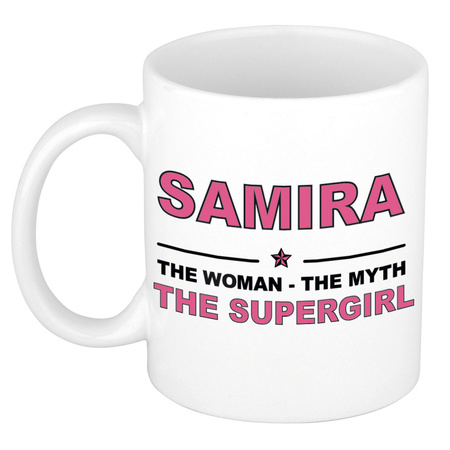 Samira The woman, The myth the supergirl collega kado mokken/bekers 300 ml