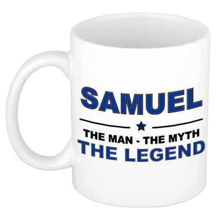Samuel The man, The myth the legend collega kado mokken/bekers 300 ml