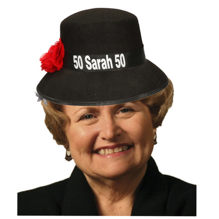 Sarah 50 years hat