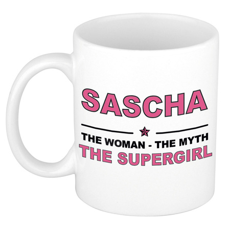 Sascha The woman, The myth the supergirl collega kado mokken/bekers 300 ml