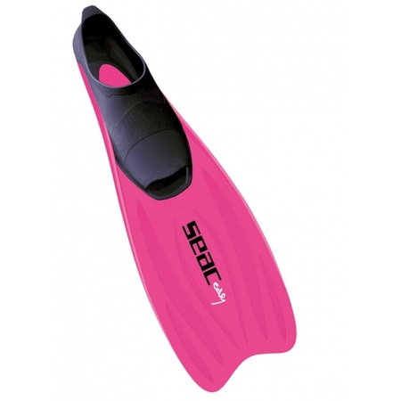 Seac pink flippers with closed heel