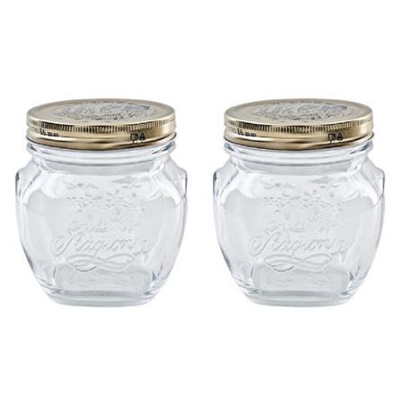 Set of 8x pieces mason jars with swivel lid 200 ml