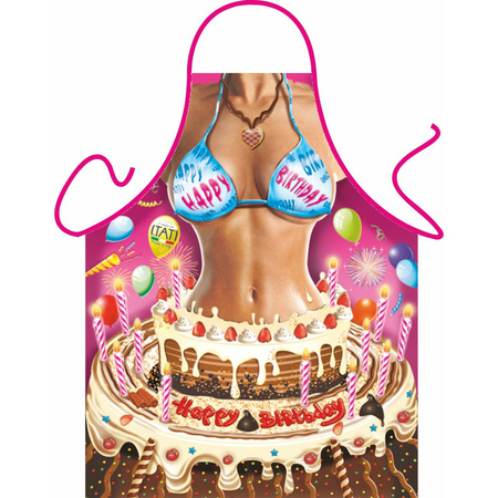 Sexy apron Happy Birthday Woman