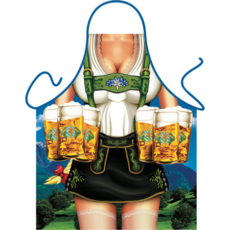 Tiroler woman apron with beer