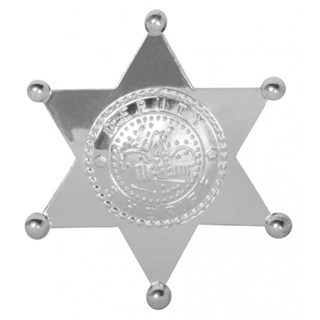 Sherriff badge silver