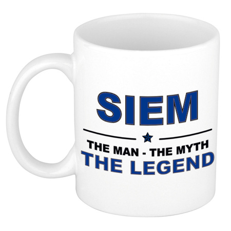 Siem The man, The myth the legend collega kado mokken/bekers 300 ml
