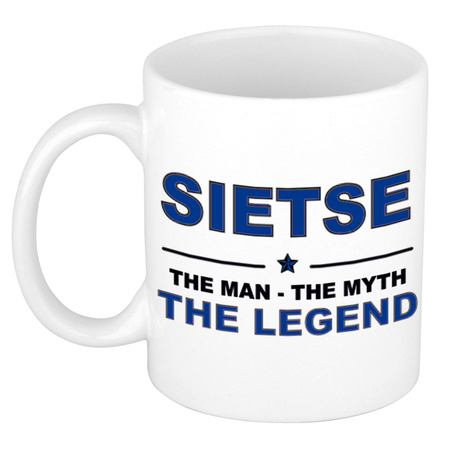 Sietse The man, The myth the legend collega kado mokken/bekers 300 ml