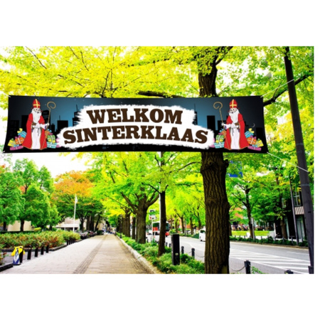 Sinterklaas PVC banner 200x 50 cm