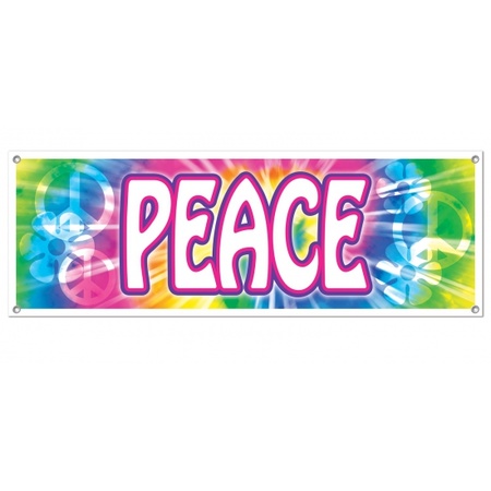 Sixties peace banner 150 cm