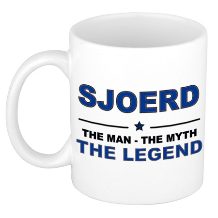 Sjoerd The man, The myth the legend collega kado mokken/bekers 300 ml