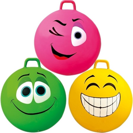 Gekleurde skippybal voor kids 65 cm