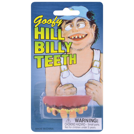 Goofy hillbilly teeth