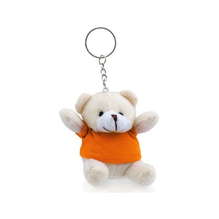 Bear keychains with orange shirt
