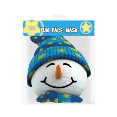 Sneeuwpop gezichtsmasker
