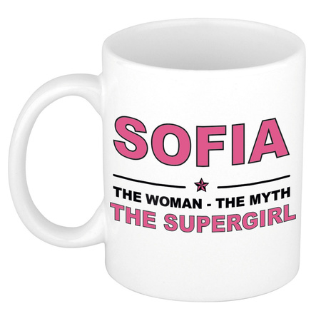 Sofia The woman, The myth the supergirl collega kado mokken/bekers 300 ml